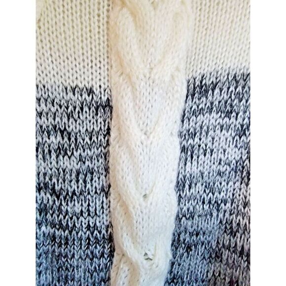 Classic New England‎ Women's M Sweater Vintage High Neck Bk/Wh/Gray Medium - Picture 5 of 6